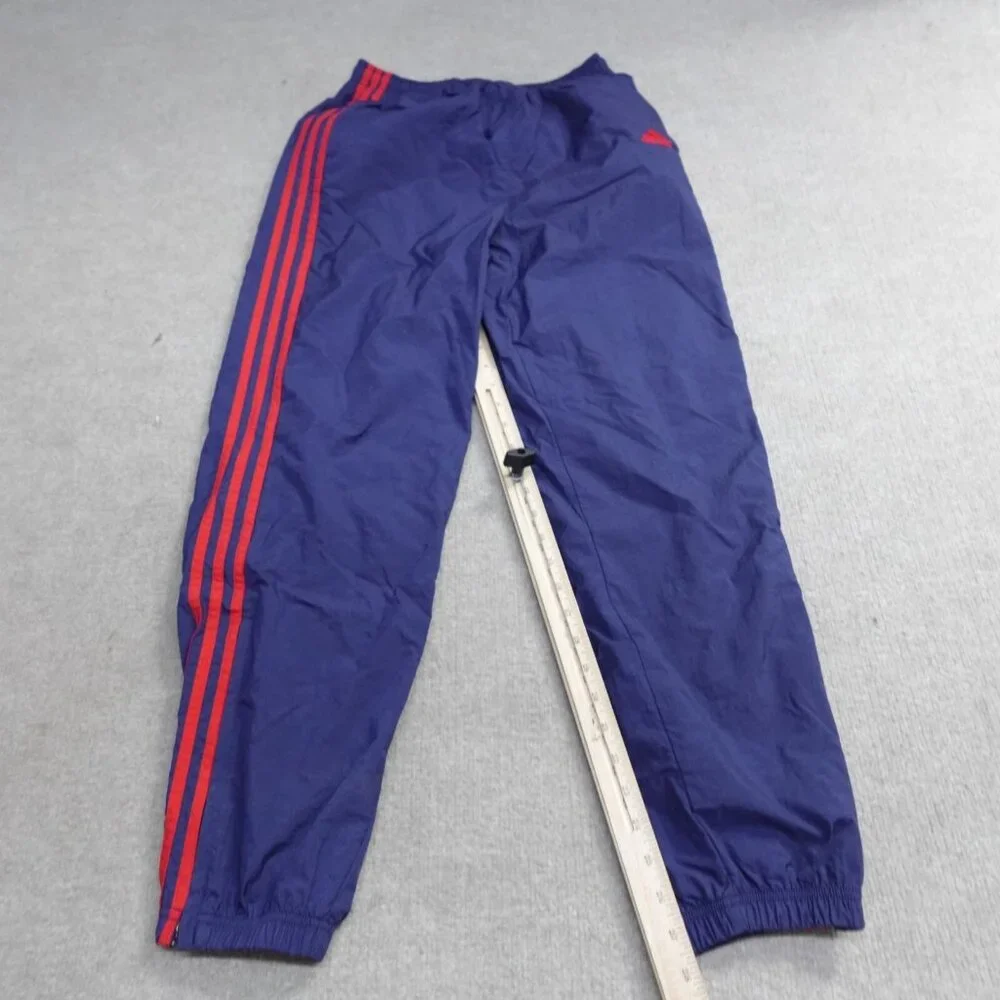 adidas Men’s Navy Track Pants with Red Stripes
